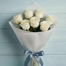 Букет 7 Белых роз Эдлесс Лав в Ярославском