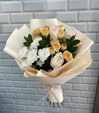 Букет цветов из:  Розы и Хризантемы #REPLACE_PRED# Ярославском