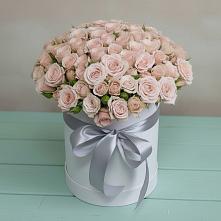 Цветочная композиция из Розы в шляпной коробке #REPLACE_PRED# Ярославском