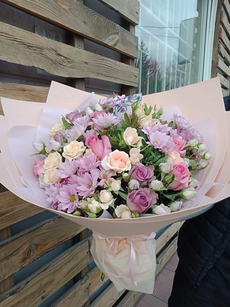 Букет цветов из: Розы и Хризантемы в Ярославском