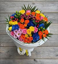 Букет цветов из:  Розы и Хризантемы в Ярославском