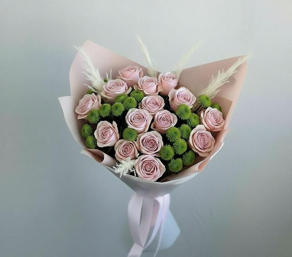Букет цветов из: Розы и Хризантемы в Ярославском