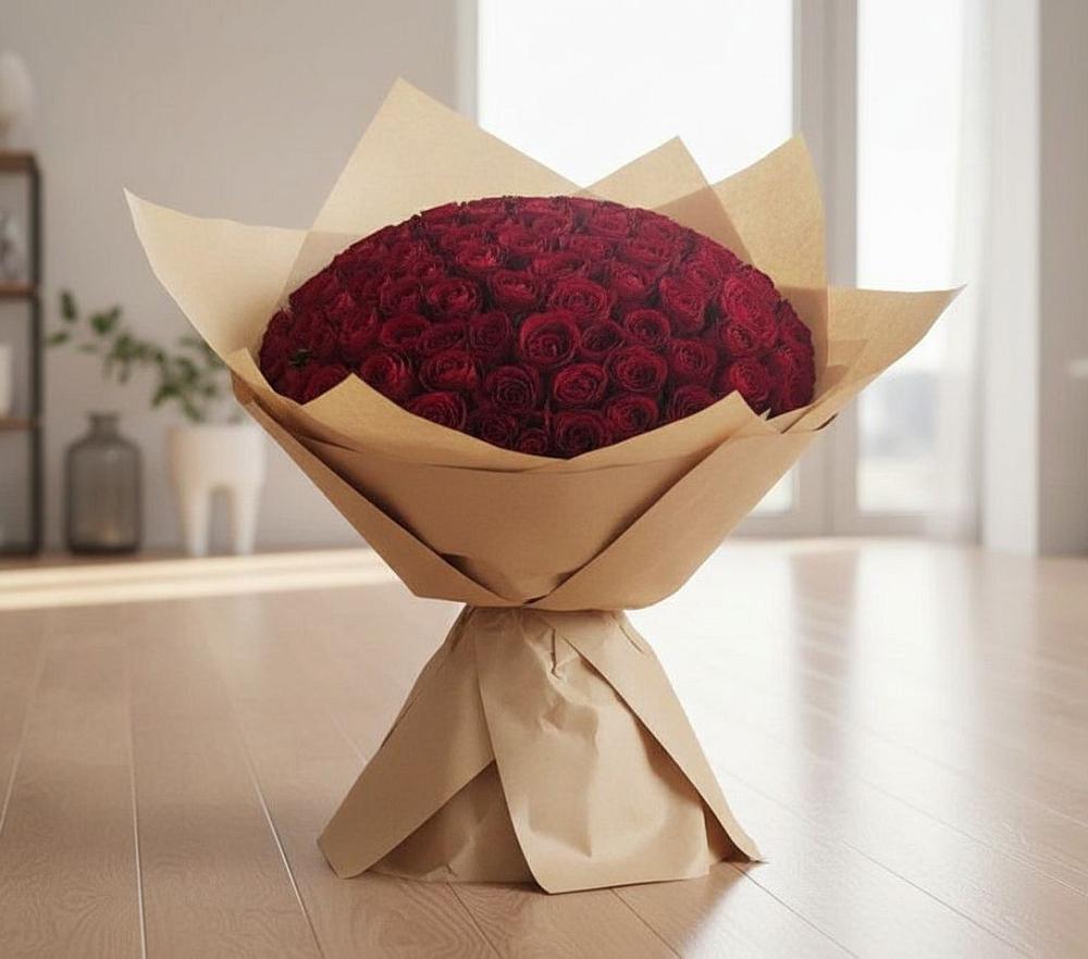 Букет 101 Красная роза в Ярославском