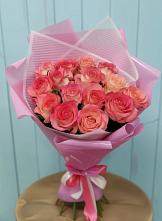 Букет 15 Розовых роз Равель в Ярославском